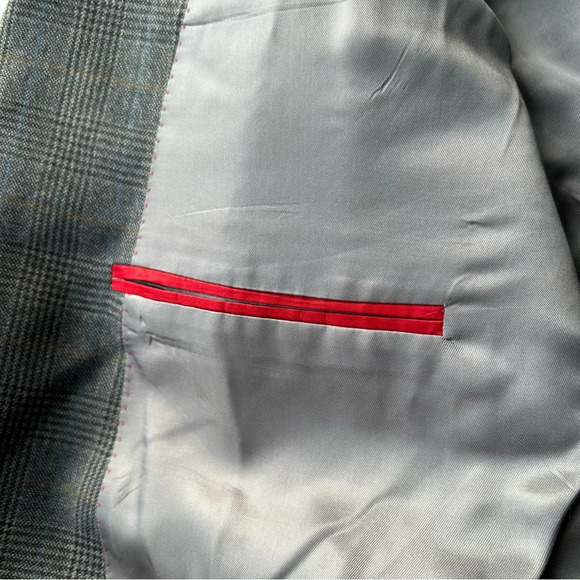 Axcess by Liz Claiborne Pure Wool Plaid Blazer - Picture 9 of 15